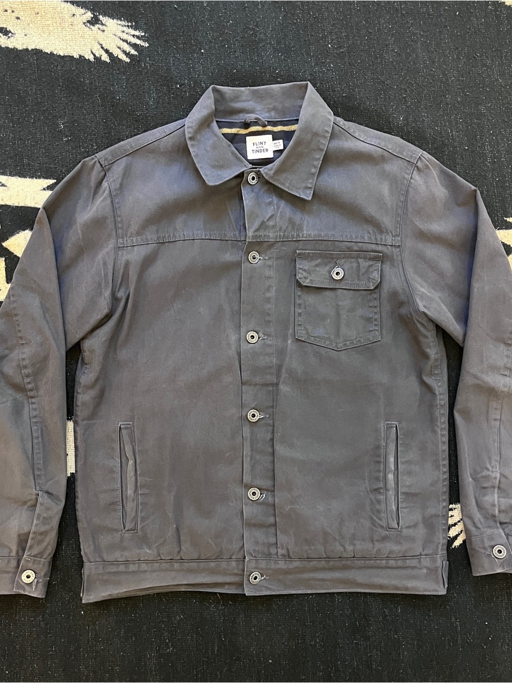 Flint and Tinder Waxed Trucker Jacket Medium Tall